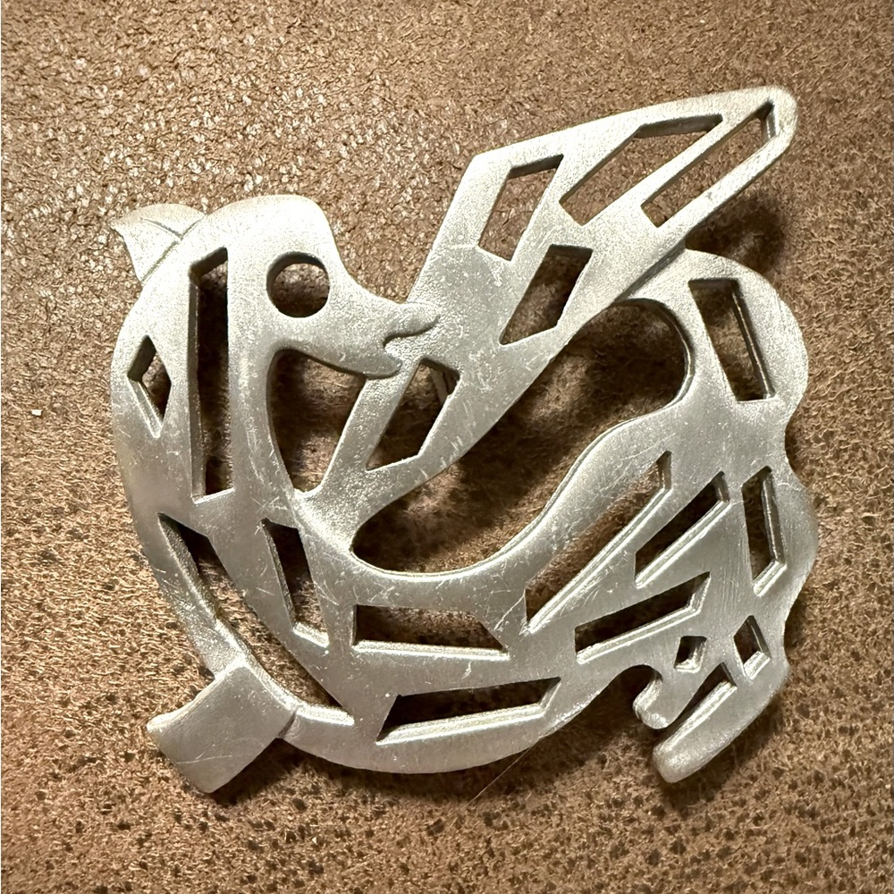 Kelly Waters Dragon Brooch in Pewter